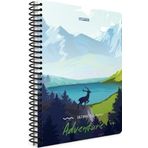 Gıpta 3843 Adventure A4 Karton Kapak 80 Yaprak 4 Adet Çizgili Spiralli Defter