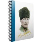 Gıpta 409-AKK Atatürk Günlük Ajanda 17x24 cm Spiralli Sert Kapak Defter