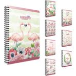 Gıpta 4171 Flamingo Spiralli Karton Kapak 19x26 cm 100 Yaprak Çizgili Defter