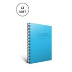 Gıpta 4176 Eko Pp A4 Spiralli Pp Kapak 60 Yaprak Kareli 12'li Defter