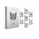 Gıpta 4684 Life Is Cool Spiralli Sert Kapak 17x24 cm 120 Yaprak Çizgili Defter