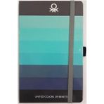 Gıpta 4855 Benetton 20x28 cm 120 Sayfa Sert Kapak Lastikli Çizgili Defter