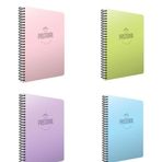 Gıpta 4'lü Pastoral 60 Yaprak A4 Spiralli Pp Seti Kareli Kapak Defter