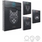 Gıpta 5879 Amazon Karton Kapak A4 80 Yaprak Kareli 4 Adet Spiralli Defter