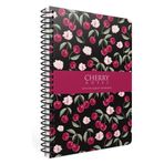 Gıpta 6371 Cherry 17x24 Sert Kapak Çizgili 120 Yaprak Spiralli Defter