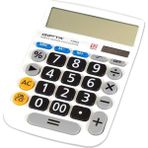 Gıpta 8 Haneli Renkli Hesap Makinesi F3047 Beyaz Kompakt Tasarım ve Kullanım Kolaylığı