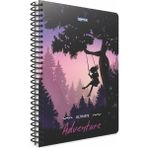 Gıpta A4 100 Yaprak Kareli Adventure Spiralli Karton Kapaklı Defter