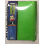 Gıpta A4 240 Yaprak 5 Kareli + 1 Çizgili Plastik Kapaklı Sipiralli Defter