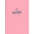 Gıpta A4 96 Yaprak Çizgili Spiralli PP Kapak Pembe Pastoral Defter