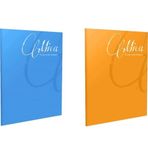 Gıpta A5 60 Yaprak Kareli 2'li Mica Tel Dikişli Plastik Kapak Defter