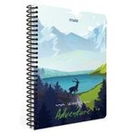 Gıpta Adventure Spiralli Geyik Karton Kapak 80 Yaprak A4 Kareli Defter