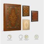 Gıpta Antique Altın Yaldızlı Iplik Dikişli Sert Kapaklı Ajanda 112 Yp 224 Sayfa 17X24 cm Çizgisiz Düz Defter -Nostaljik - Antika Görünümlü Vıntage Tasarım 4 Adet Set
