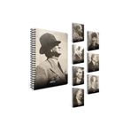 Gıpta Atatürk A4 Karton Kapak 80 Yaprak Çizgili Spiralli Defter