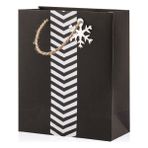 gıpta b4 bandy siyah karton çanta (hediye çantası) 215x120x240 mm (24 lü paket) bg2948 - Yok