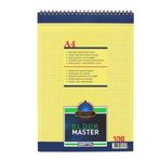 Gıpta Blok Master Spiralli Karton Kapaklı Blok A4-100 Yaprak Kareli Defter