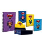Gıpta Brawl Stars Spiralli Karton Kapak A6 80 Yaprak Çizgili Defter