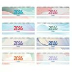 Gıpta Brite 2026 12X33 Spiralli Haftalık Beyaz Masa Takvimi 504-Btk