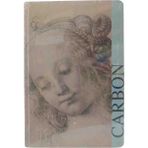 Gıpta Carbon Defter - Kraft Kağıt Çizgisiz Iplik Dikiş Sert Kapak 96 Yaprak 17X24 cm - Art Sanat Leonardo Da Vinci'nin Stüdyosunda Yaptığı "bir Kadın Başı" (Head Of A Woman) Adlı Eskiz