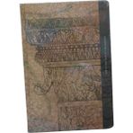 Gıpta Carbon Defter - Kraft Kağıt Çizgisiz Iplik Dikiş Sert Kapak 96 Yaprak 17X24 cm - Kapak Antik Yunan ve Roma Mimarisinde Yaygın Olarak Kullanılan, Akantus Yapraklarıyla Süslü Korint Sütun
