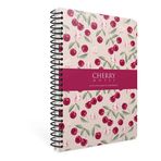 Gıpta Cherry Spiralli 17x24 cm 120 Yaprak Kareli Sert Kapak Defter