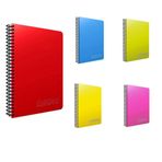 Gıpta Chromo Spiralli Plastik Kapak Kareli A5 120 Yaprak Defter