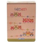 Gıpta Craft Notes Spiralli Baykuş Sert Kapak 100 Yaprak A5 Çizgili Bloknot