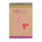 Gıpta Craft Notes Spiralli Kalpli Sert Kapak 100 Yaprak A5 Çizgili Bloknot