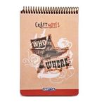 Gıpta Craft Notes Spiralli Who Where Sert Kapak 100 Yaprak A5 Çizgili Bloknot