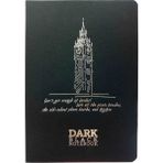 Gıpta Dark Black Notebook - Karton Kapak Siyah Yapraklı Defter - A6 Düz Çizgisiz 36 Yaprak ( Kapak : Londra Big Ben Saat Kulesi Elizabeth Kulesi