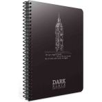 Gıpta Dark Black Notebook - Pp (Polipropilen) Plastik Sert Kapak Siyah Yapraklı Defter - 17X24 cm Düz Çizgisiz 50 Yaprak ( Kapak : Londra Big Ben Saat Kulesi Elizabeth Kulrsi