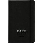 gıpta dark deri kapak not defteri (siyah kağıtlı) 9x14cm 64 yp. çizgisiz (3 lü paket) - Karışık