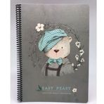 Gıpta Easy Notes Ayıcık Desenli Spiralli Sert Kapak 120 Yaprak Çizgili 17 x 24 cm Defter