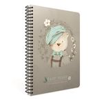 Gıpta Easy Notes Ayıcık Desenli Tel Dikiş Karton Kapak Defter A4 80 Yaprak Kareli Defter