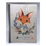 Gıpta Easy Notes Tilki Desenli Spiralli Karton Kapak A4 80 Yaprak Çizgili Defter