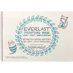 Gıpta Everlast Bitmeyen Resim Defteri 25x35 cm Beyaz Kedi Desenli Tekli Paket Çizim Albümü