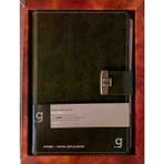 Gıpta Exclusıve Prıme Vıp Spiralli Sert Kapak Özel Kutulu Deri Kapak Defter - 19X26 cm 120 Yp Çizgili Ajanda Siyah