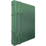 Gıpta Fırenze Özel Baskı Hediyelik Çizgisiz Deri Kapaklı Ciltli Ajanda Iplik Dikişli Defter / 17X24 cm - 160 Yaprak - Yeşil