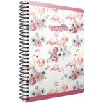 Gıpta Flamingo Spiralli 17x24 cm 100 Yaprak Sert Kapak Kareli Defter