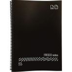 Gıpta Fresco Notes Eco Plastik Kapak A4 60 Yaprak Çizgili Spiralli Siyah Defter