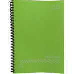 Gıpta Fresco Notes Eco Plastik Kapak A4 60 Yaprak Çizgili Spiralli Yeşil Defter