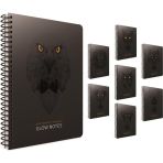 Gıpta Glow Notes A4 Spiralli Karton Kapak 80 Yaprak Çizgili 4'lü Paket Defter