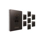 Gıpta Glow Notes A4 Spiralli Karton Kapak 80 Yaprak Çizgili 4'lü Paket Defter
