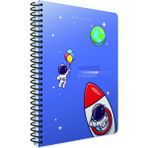 Gıpta Happiness Spiralli Karton Kapak A5 80 Yaprak Çizgili Mavi Defter