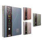 Gıpta İndex Notes A4 140 Yaprak Kareli 2'li Spiralli Sert Kapak Defter