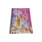 Gıpta Istanbul Temalı A4 Spiralli Kareli Galata Kulesi Defter