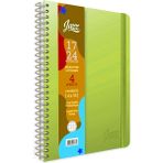 Gıpta Jazz Yeşil 4 Seperatörlü Spiralli Sert Kapak 150 Yaprak 17X24 Çizgili Defter