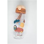 Gıpta K7552 Cool-J Pembe Kahverengi Medium 600 ml Soft Kilitli Tritan Matara