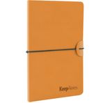 Gıpta Keepnotes Sarı 120 Yaprak Deri Sert Kapak Çizgili Defter