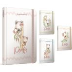 gıpta koala ıp dikişli sert kapak lastikli not defteri 13x21cm 120 yaprak çizgili (4 lü paket) 4546 - Karışık