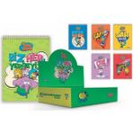 Gıpta Kral Şakir Spiralli A7 Mini Bloknot 48'li Stand - 001-Renkli